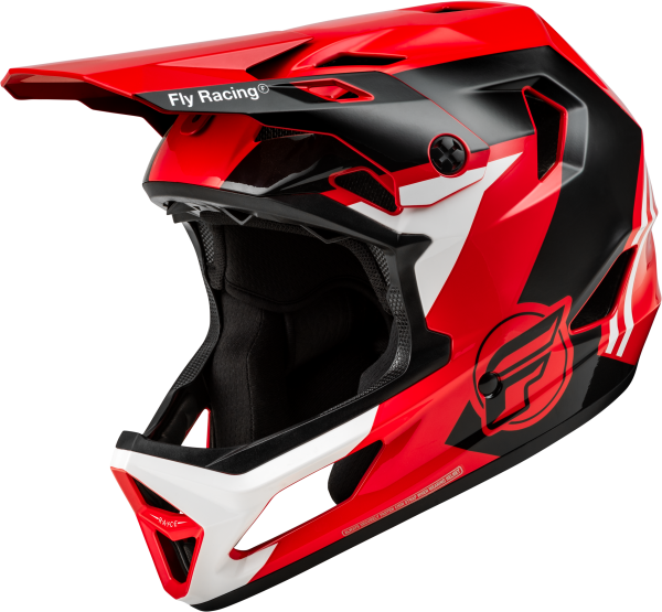 FLY RACING - RAYCE BICYCLE HELMET RED/BLACK/WHITE LG - Image 1