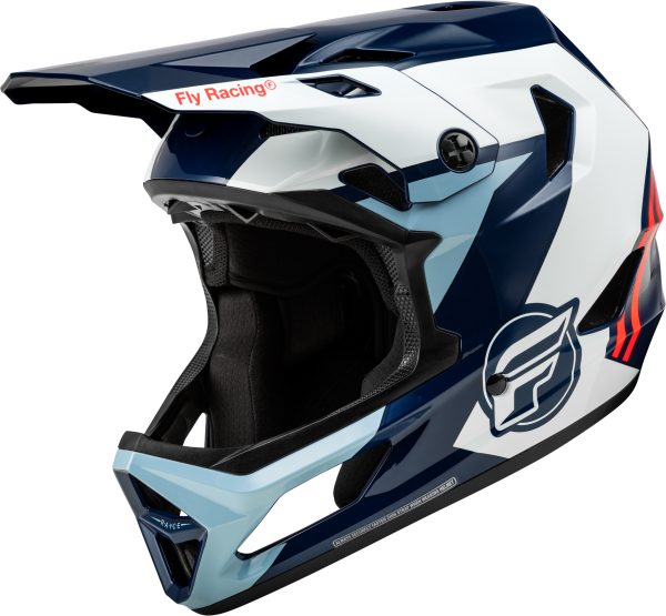 FLY RACING - RAYCE BICYCLE HELMET RED/WHITE/BLUE LG - Image 1