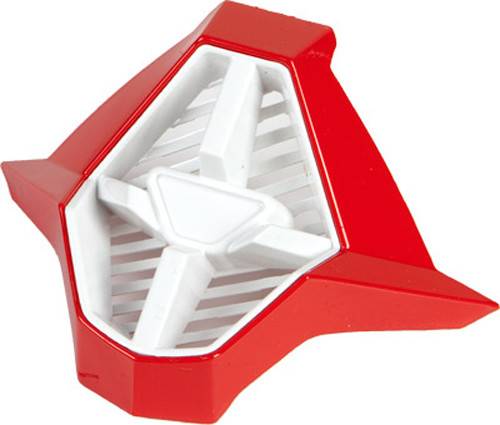 FLY RACING - TROPHY 2 MOUTHPIECE (WHITE/RED ) - Image 1