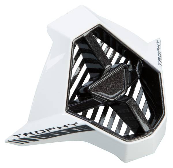 FLY RACING - TROPHY LITE MOUTHPIECE (BLACK/WHITE/SILVER) - Image 1