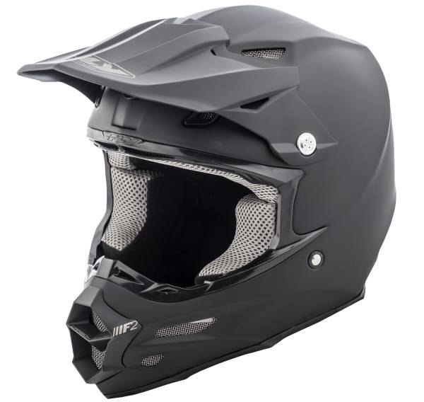 FLY RACING - F2 CARBON SOLID HELMET MATTE BLACK XS - Image 1