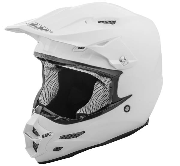 FLY RACING - F2 CARBON SOLID HELMET WHITE XS - Image 1