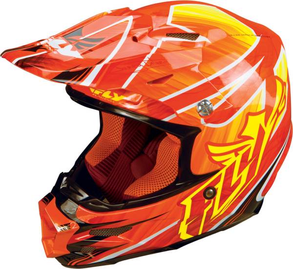 FLY RACING - F2 CARBON ACETYLENE HELMET FLO ORANGE X - Image 1