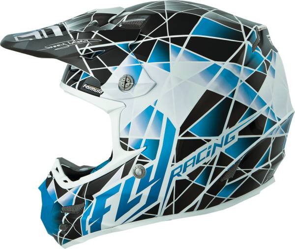 FLY RACING - FORMULA FACET HELMET BLUE/SILVER 2X - Image 1