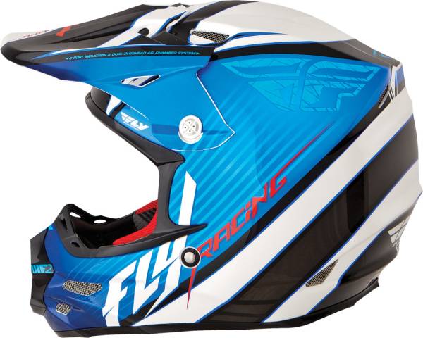 FLY RACING - F2 CARBON FASTBACK HELMET BLUE/BLACK/WHITE 2X - Image 1