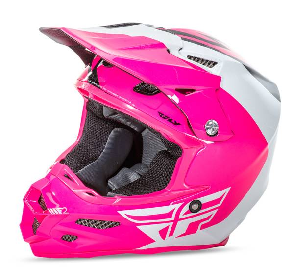 FLY RACING - F2 CARBON PURE HELMET PINK/WHITE/BLACK 2X - Image 1