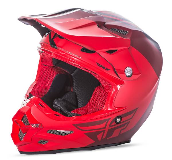 FLY RACING - F2 CARBON PURE HELMET MATTE RED/BLACK 2X - Image 1