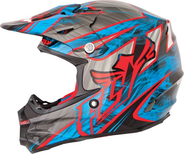 FLY RACING - F2 CARBON ACETYLENE HELMET RED/BLUE XS - Image 1