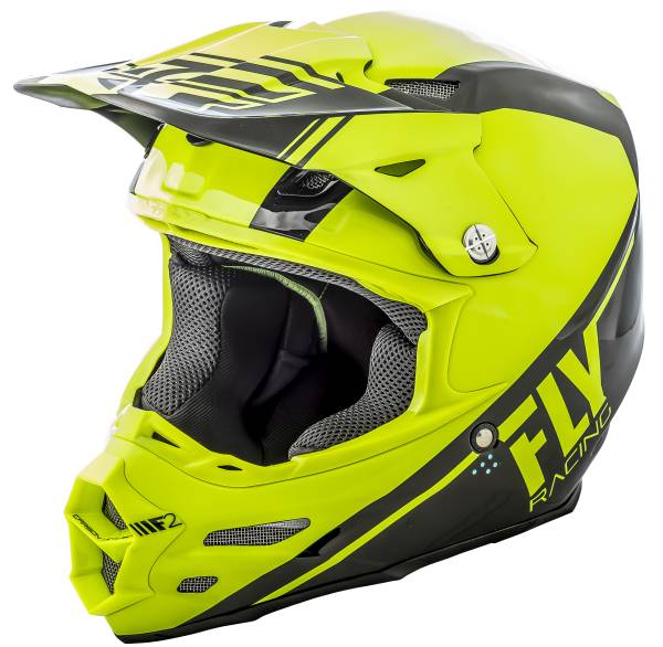 FLY RACING - F2 CARBON REWIRE HELMET HI-VIS/BLACK XS - Image 1