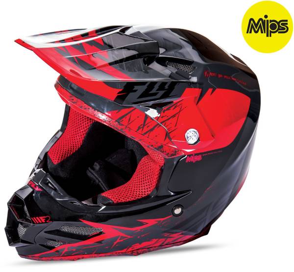 FLY RACING - F2 RETROSPEC HELMET RED/BLACK XS - Image 1