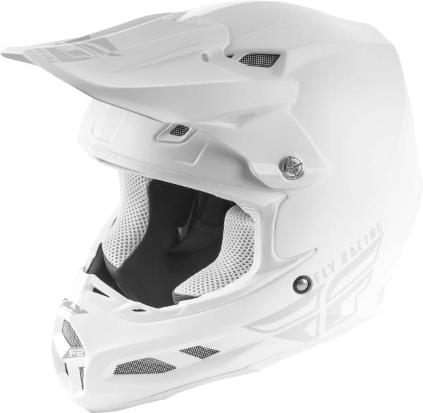 FLY RACING - F2 CARBON SOLID HELMET WHITE XS - Image 1