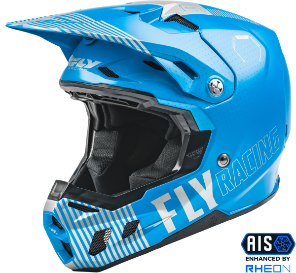 FLY RACING - FORMULA CC PRIMARY HELMET BLUE/GREY 2X - Image 1