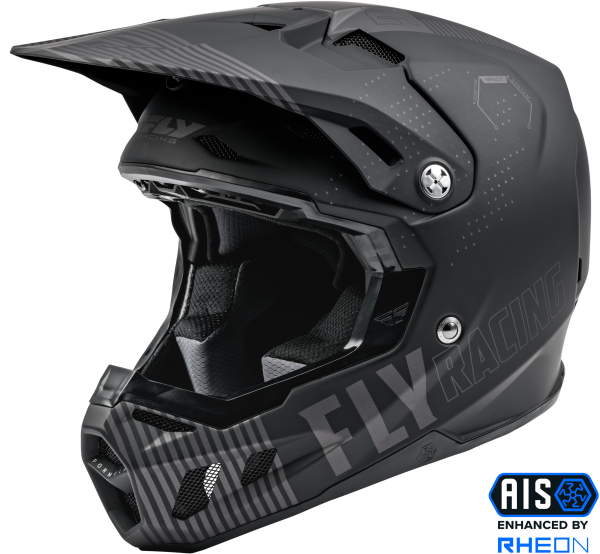 FLY RACING - FORMULA CC PRIMARY HELMET MATTE GREY/BLACK 2X - Image 1