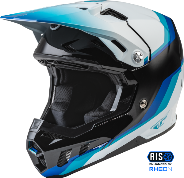 FLY RACING - FORMULA CC DRIVER HELMET BLACK/BLUE/WHITE 2X - Image 1