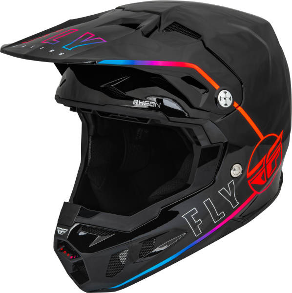 FLY RACING - FORMULA CC S.E. AVENGE HELMET BLACK/SUNSET 2X - Image 1