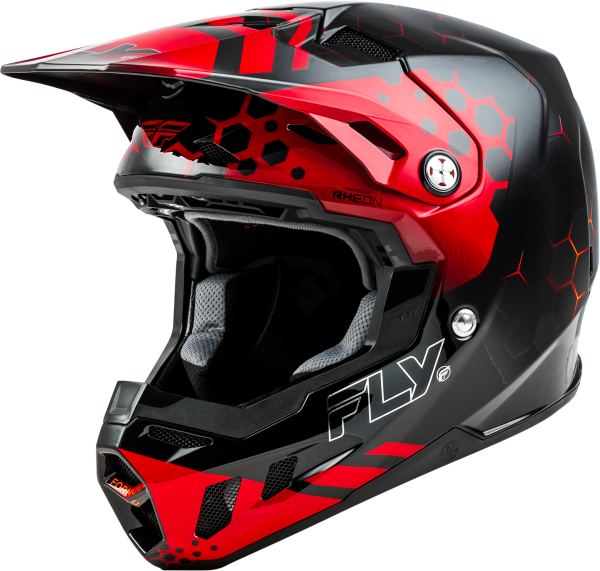 FLY RACING - FORMULA CC TEKTONIC HELMET BLACK/RED/ORANGE XS - Image 1