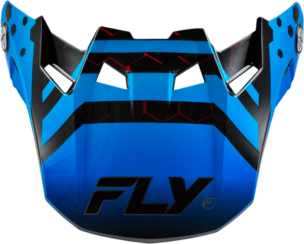 FLY RACING - FORMULA CC TEKTONIC VISOR BLACK/BLUE/RED YL/SM - Image 1