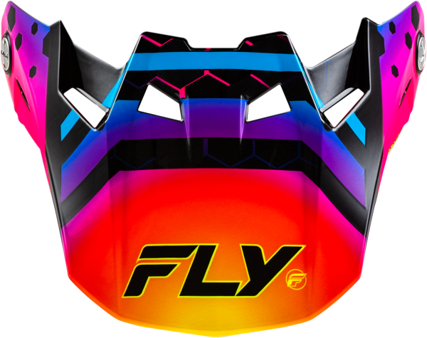 FLY RACING - FORMULA CC TEKTONIC VISOR BLACK/SUNSET YL/SM - Image 1