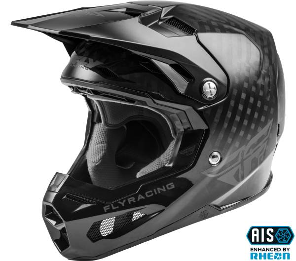 FLY RACING - FORMULA CARBON SOLID HELMET BLACK CARBON 2X - Image 1