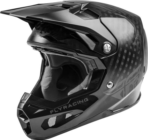 FLY RACING - YOUTH FORMULA CARBON SOLID HELMET BLACK CARBON YL - Image 1