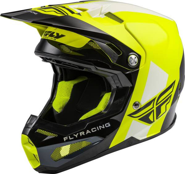 FLY RACING - FORMULA ORIGIN HELMET BLACK/HI-VIS YL - Image 1