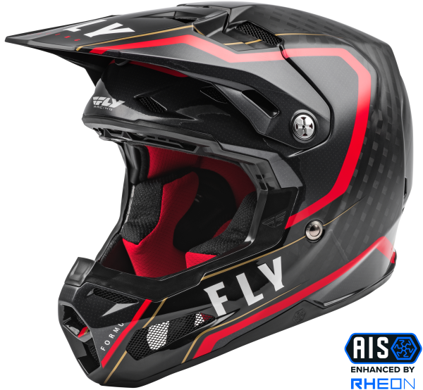 FLY RACING - FORMULA CARBON AXON HELMET BLACK/RED 2X - Image 1