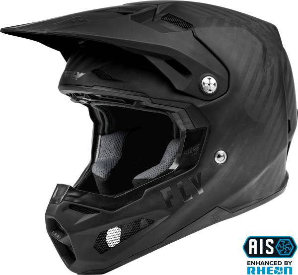 FLY RACING - FORMULA CARBON SOLID HELMET MATTE BLACK CARBON XS - Image 1