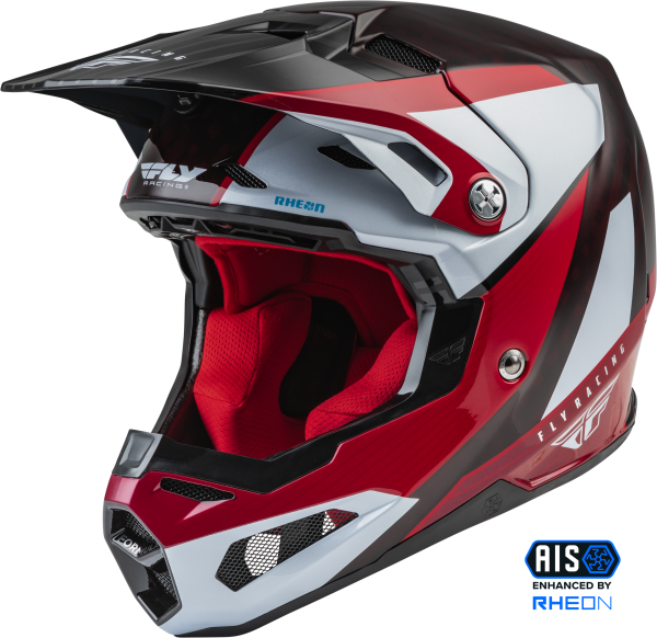 FLY RACING - FORMULA CARBON PRIME HELMET RED/WHITE/RED CARBON 2X - Image 1