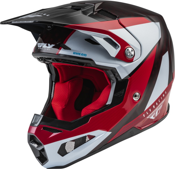 FLY RACING - YOUTH FORMULA CRB PRIME HELMET RED/WHITE/RED CARBON YL - Image 1