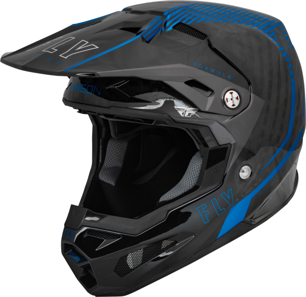 FLY RACING - FORMULA CARBON TRACER HELMET BLUE/BLACK XS - Image 1