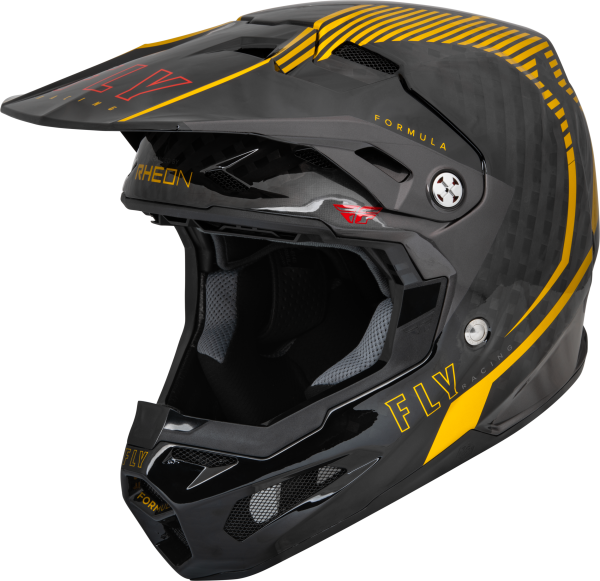 FLY RACING - FORMULA CARBON TRACER HELMET GOLD/BLACK 2X - Image 1