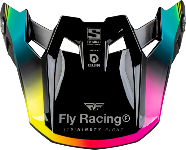 FLY RACING - FORMULA S CARBON LEGACY VISOR BLACK/ELEC BLUE/FUSCHIA YL/SM - Image 1