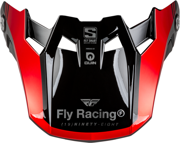 FLY RACING - FORMULA S CARBON LEGACY VISOR RED CARBON/BLACK YL/SM - Image 1