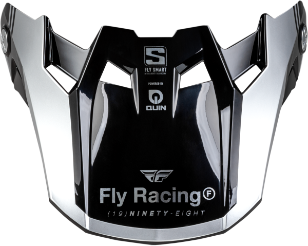 FLY RACING - FORMULA S CARBON LEGACY VISOR BLUE CARBON/SILVER YL/SM - Image 1