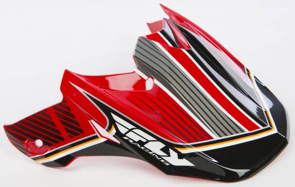 FLY RACING - F2 CARBON CANARD VISOR RED/BLACK - Image 1