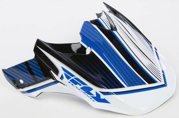 FLY RACING - F2 CARBON CANARD VISOR BLUE/WHITE/BLACK - Image 1