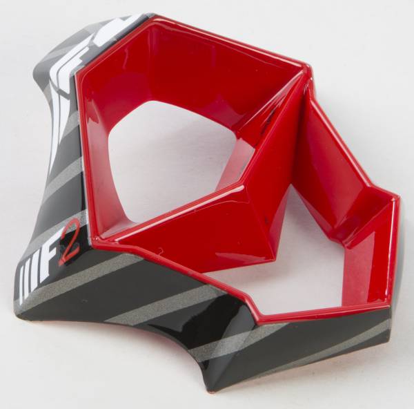 FLY RACING - F2 CARBON CANARD MOUTHPIECE RED/BLACK - Image 1