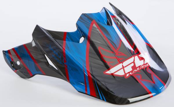 FLY RACING - F2 CARBON ACETYLENE VISOR RED/BLUE - Image 1