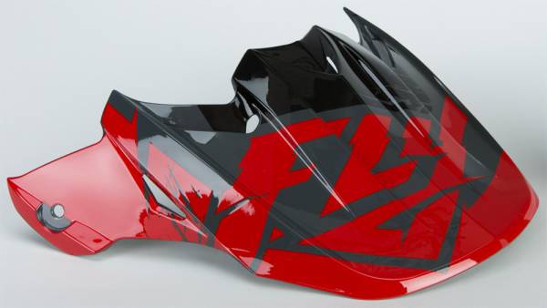 FLY RACING - F2 RETROSPEC VISOR RED/BLACK RED/BLACK - Image 1