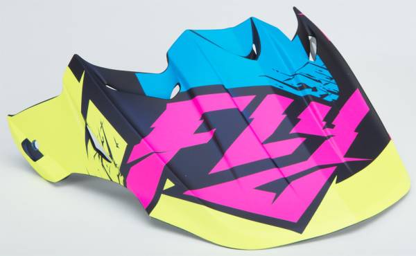 FLY RACING - F2 RETROSPEC VISOR HI-VIS/PINK HI-VIS/PINK - Image 1