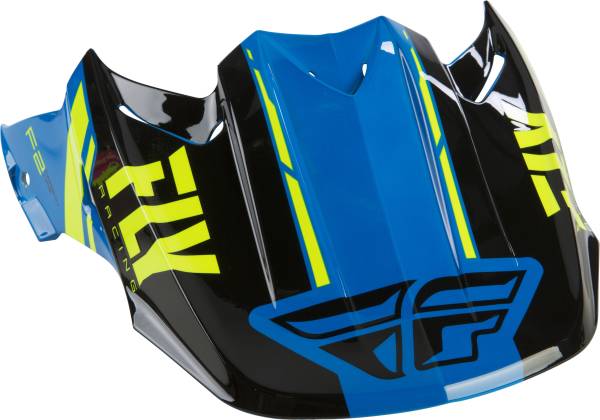 FLY RACING - F2 FORGE VISOR BLACK/HI-VIS/BLUE - Image 1