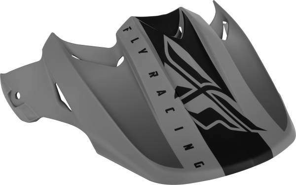 FLY RACING - F2 CARBON SHIELD HELMET VISOR MATTE BLACK/GREY - Image 1