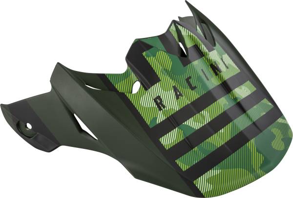 FLY RACING - F2 CARBON GRANITE HELMET VISOR DARK GREEN/BLACK - Image 1