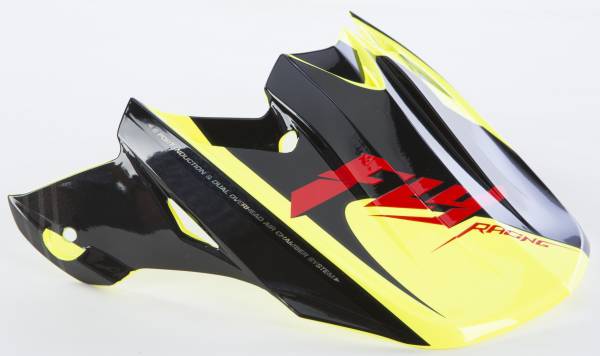 FLY RACING - F2 CARBON FASTBACK VISOR BLACK/HI-VIS - Image 1