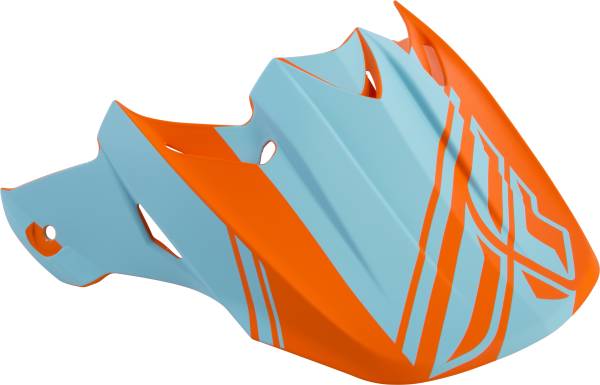 FLY RACING - F2 REWIRE VISOR MATTE BLUE/ORANGE - Image 1