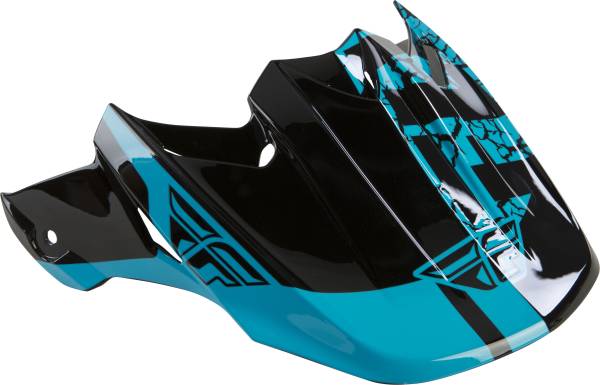 FLY RACING - F2 FRACTURE VISOR BLUE/BLACK - Image 1