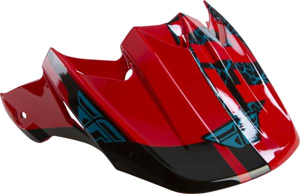 FLY RACING - F2 FRACTURE VISOR BLACK/RED/BLUE - Image 1