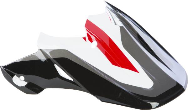 FLY RACING - F2 CARBON PURE HELMET VISOR WHITE/BLACK/GREY - Image 1