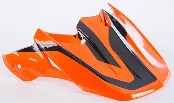 FLY RACING - F2 CARBON PURE HELMET VISOR COLD WEATHER ORANGE/BLACK - Image 1