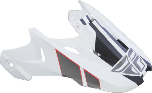 FLY RACING - KINETIC IMPULSE HELMET VISOR MATTE WHITE/BLACK - Image 1